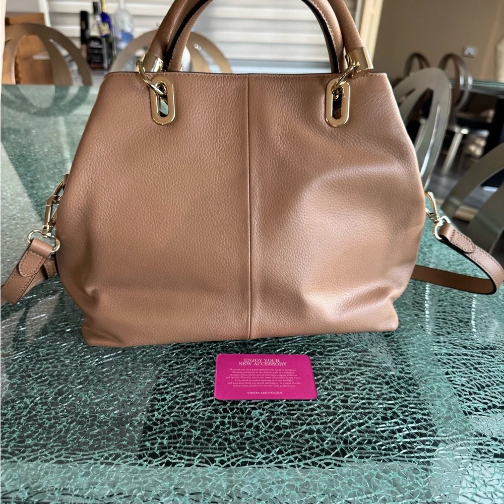 Vince Camuto Classic Convertible Tote Bag in‎ Brown